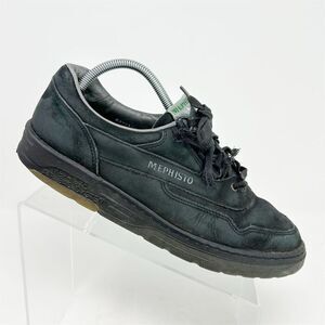 Mephisto Women's Black Lace Up Walking Shoes Size 8.5 Casual Comfort